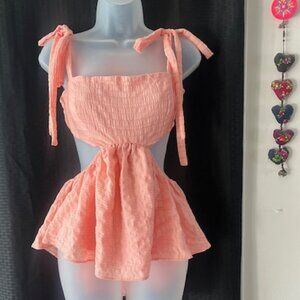 SEXY Fun Peach Colored Top